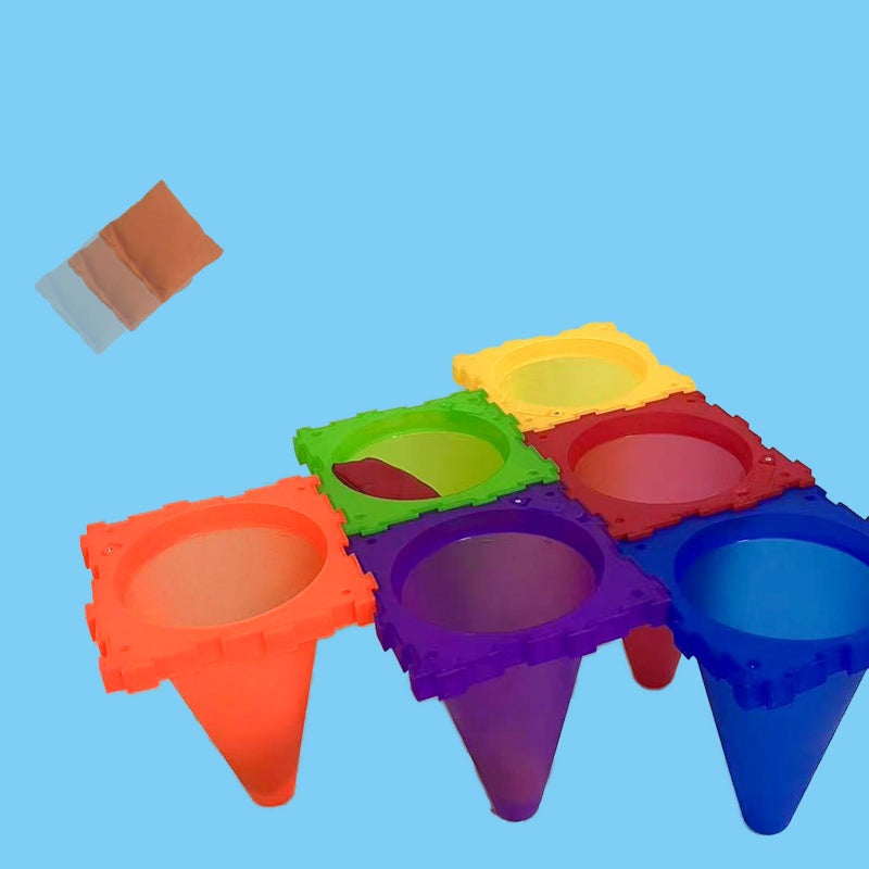 Aykzaqe Outdoor Toys for Kids Ages 4-8 Cones Bead Bags Tossing Rings Games Ring Toss Party Carnival Backyard Games for Kids Obstacle Course for Kids Toddler Outdoor Toys for Toddlers 3-5 - Image 3